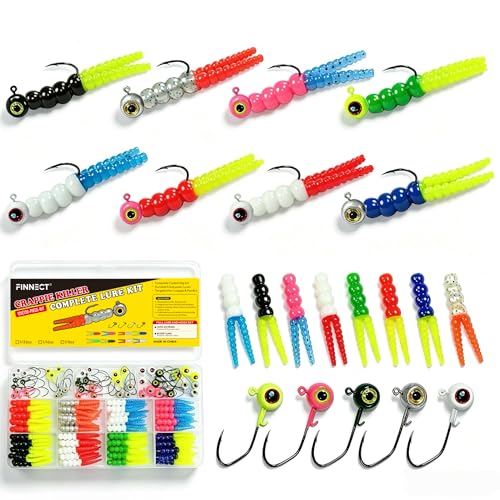 125 Piece Crappie Jig Lure Kit (Assorted - 125pc)