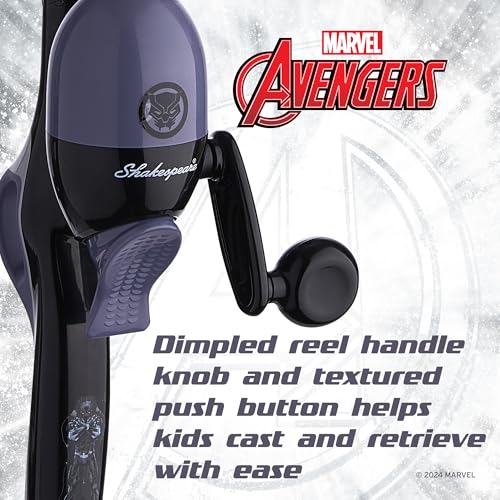 Marvel Black Panther Children's Fishing Beginner Kit (Marvel Black Panther Beginner)