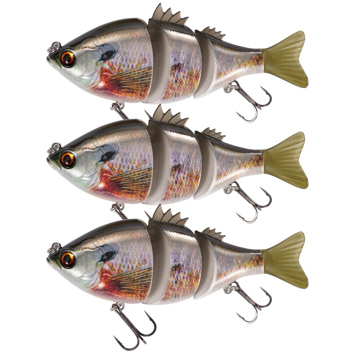 3 Pieces Swimbait Fishing Lures (H)