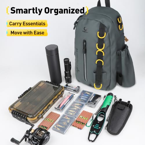 Small Fishing Bag with Rod Strap (Graphite)