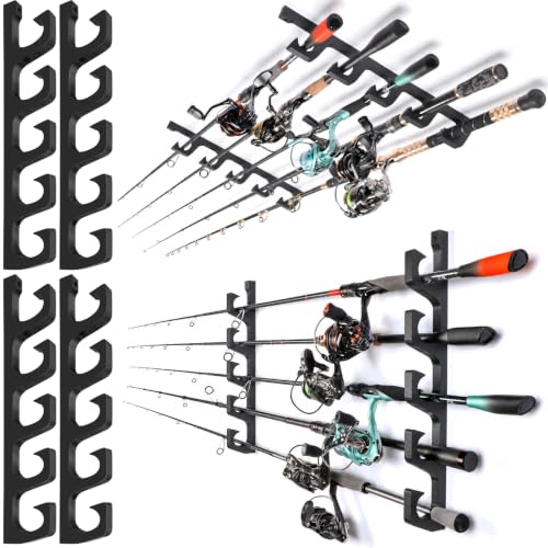 H5W Solid Wood Fishing Rod Holder