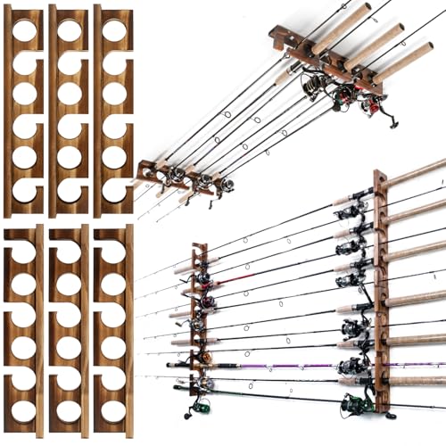 Fishing Rod Holder (Carbonization / 3 set holds up 18 rods)