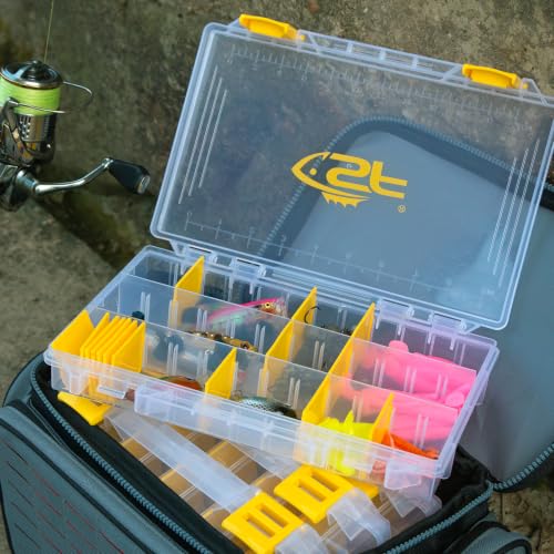 Tackle Box 3600 Plastic Tackle Trays Fishing Tackle Box Storage Organizer with Removable Dividers 4 Packs Lure Terminal Storage