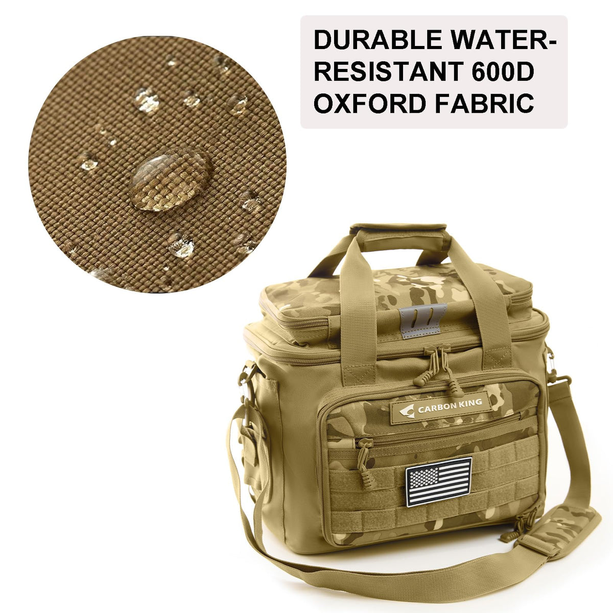 Waterproof Fishing Tackle Bag (Khaki)