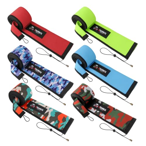 Neoprene Fishing Rod Sleeves with Adjustable Lanyard & Hanging Loop