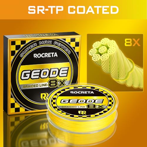 Geode Braided Fishing Line (Yellow / 50LB(500YDS))