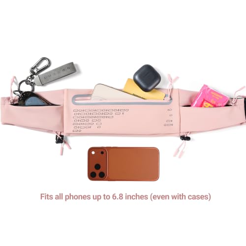 Running Belt Fanny Pack Men Women (Pink)