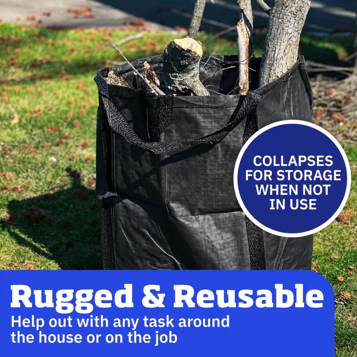 Heavy Duty Home and Yard Bags (Black)