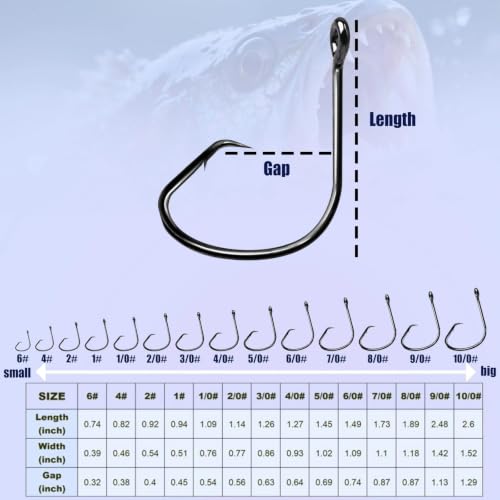 Circle Hooks Live Bait Hooks Offset Design 50