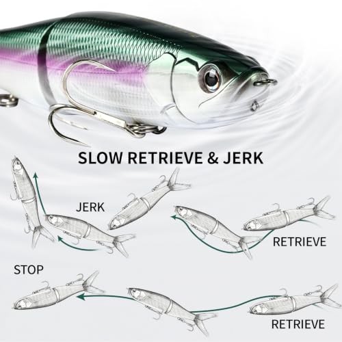 7in Glidebait with Brush Tail (AMERICAN SHAD)