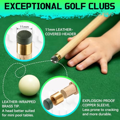 Wooden Short Pool Cue Stick (32")