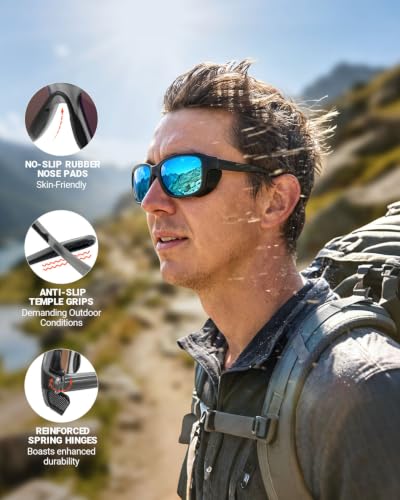 Polarized Sport Sunglasses with Removable Side Shields