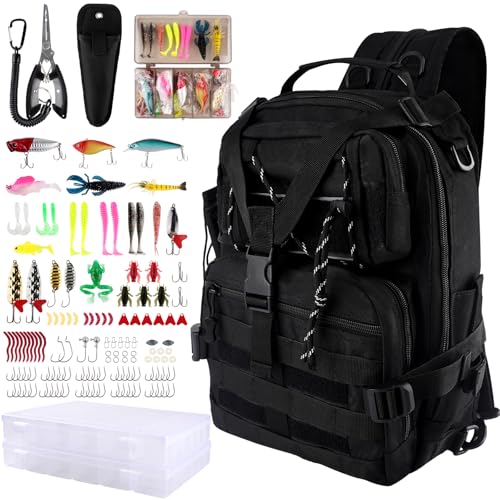 136PCS Tackle Box Backpack