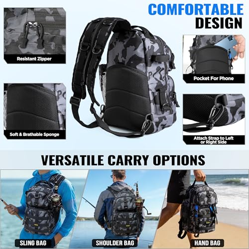 Fishing Backpack with Net