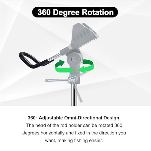 Fishing Rod Holders (Silver and Black)