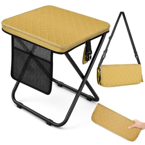 16" Portable Collapsible Stool (Khaki)