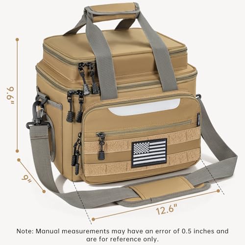 Fishing Tackle Bag Empty (Khaki / Bag Only)