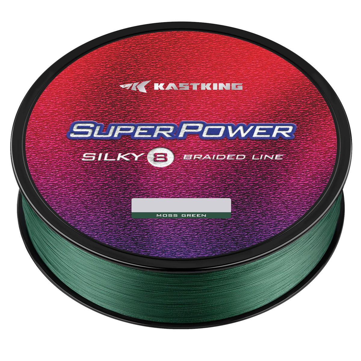 Superpower Silky8 Braided Fishing Line (X8-Moss Green / 40LB(500 Yds))