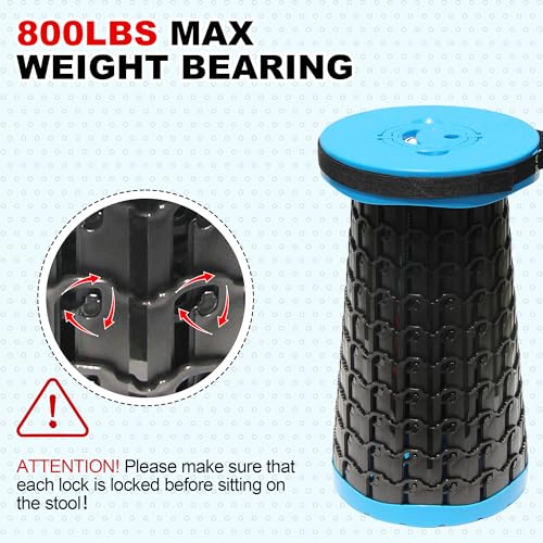 18" Collapsible Stool (Blue / X-Large)