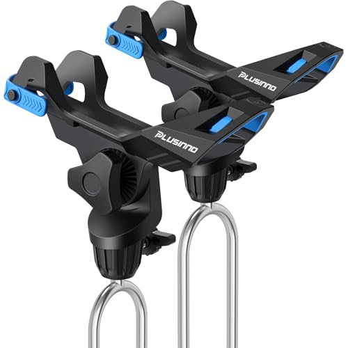 1/2/4 Pack Fishing Rod Holder for Ground, Upgraded Rod Holders for Bank Fishing, 360 Degree Adjustable Fishing Rod Holder Equipment, Fishing Gear Gifts for Men (Rod Holder-2 Pack)