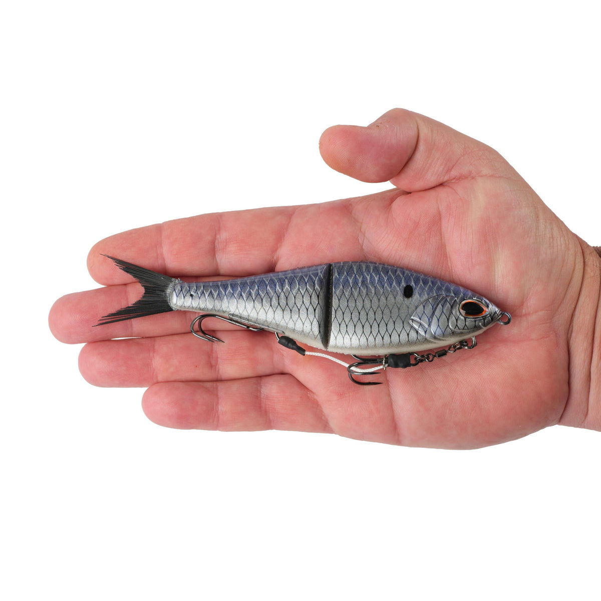 PowerBait Chop Block Fishing Soft Bait (Chrome Gizzard / 6 in - 1 oz)
