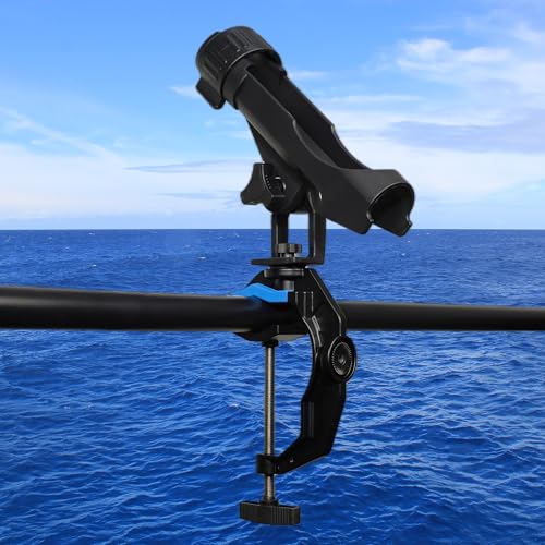 Fishing Rod Holders for Boat (Large Clamp Holder-4 Pack)