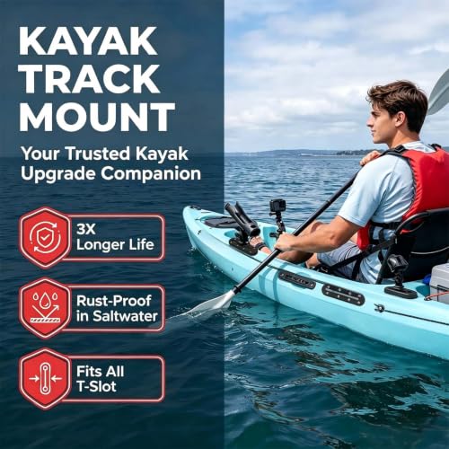 Kayak Track Low Profile Kayak Rail Mount (7 Inch，4 Pcs)