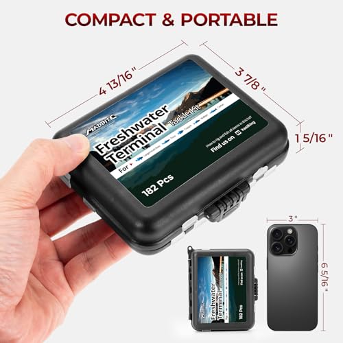 by KastKing Fishing Tackle Kit (182pcs Terminal Tackle Kit)