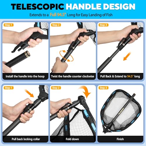Fishing Net with Telescoping Handle