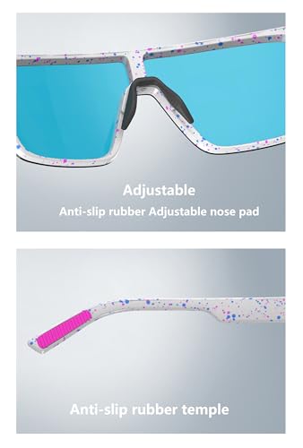 Polarized Sunglasses for Men (White/Pink)