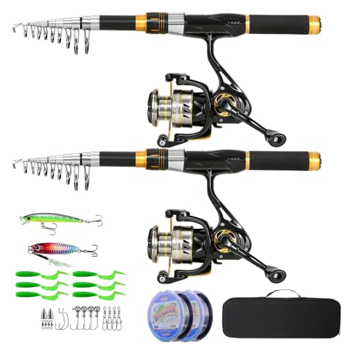 8.9FT Telescopic Fishing Rod and Reel Combos
