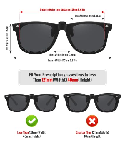 Polarized Clip On Sunglasses for Men Women (3pack-balck+blue Mirrored+yellow)