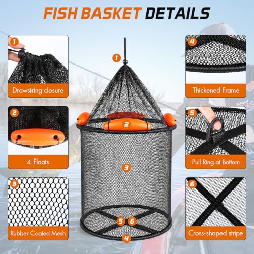 Fishing Net with Floating Fish Basket