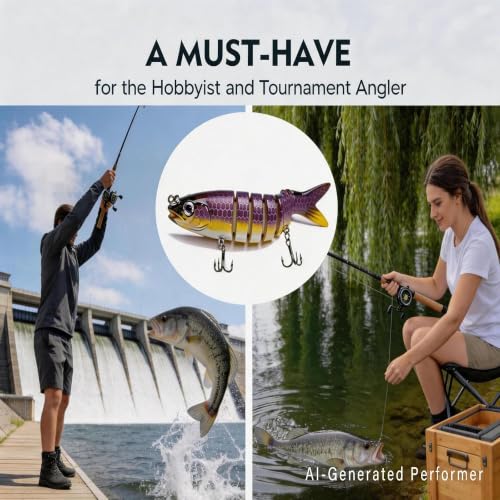 Multi Jointed Swimbait Hard Lure (A2-5.1"-0.7OZ)