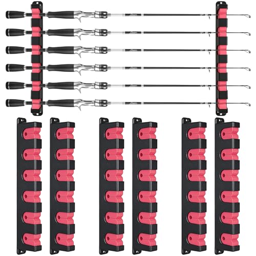 Fishing Rod Holders for Garage Wall Mount Pole Racks