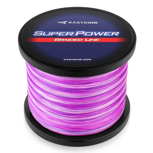 Superpower Braided Fishing Line (X4-Purple Camo / 40LB(150 Yds))