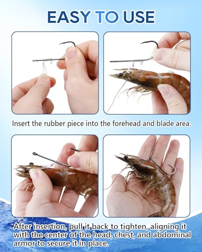 20PCS Live Shrimp Fishing Hooks (3/0, 20pcs)