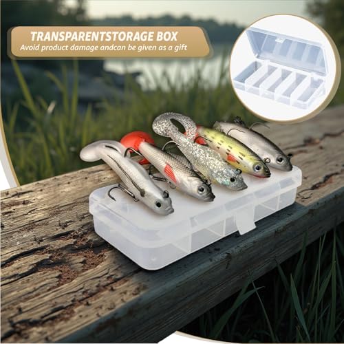 Soft Fishing Lures Shad Minnow Swimbaits (T-tail+curly Tail)