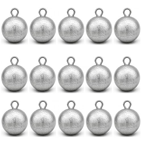 15 Pack 1 oz Cannonball Sinkers