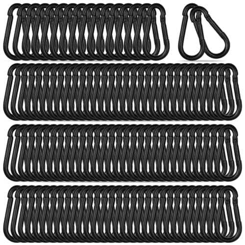 120PCS Carabiner Clips (Black / 120PCS-M5)
