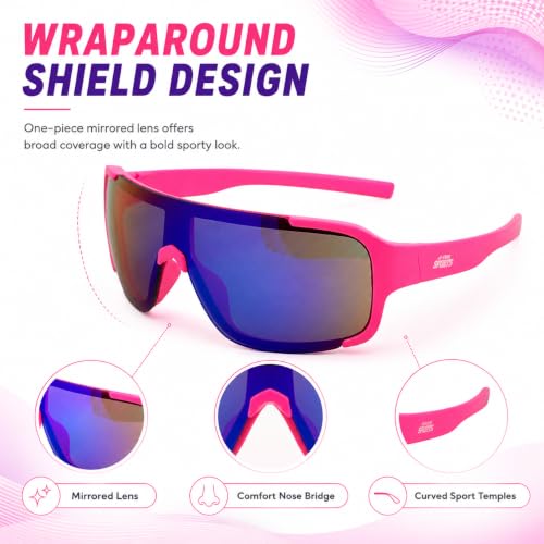 Ages 5 10 Kids Sports Sunglasses for Boys