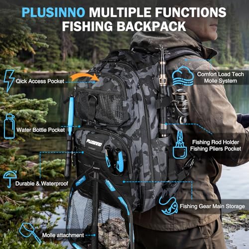 Fishing Backpack with Fishing Gear Fishing Net (Fishing Backpack with Fishing Net)