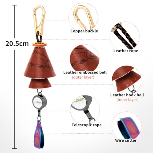 Fishing Decor Backpack Car Hanging Charm (Copper)