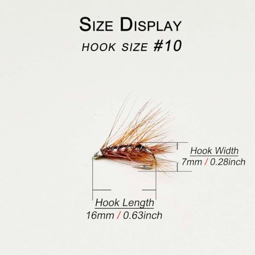 10Pieces Fly Fishing Flies Lure Artificial Insects Winged Caddis