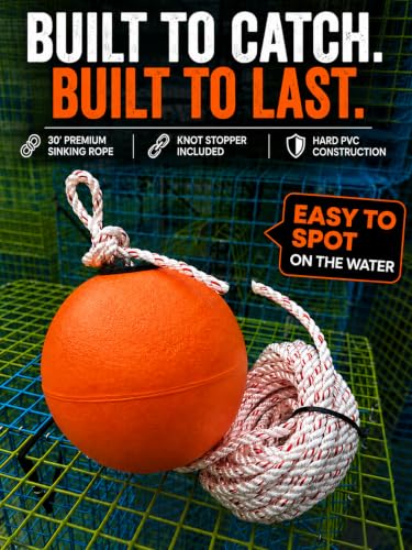 Orange 6" PVC Fishing Marker Buoy