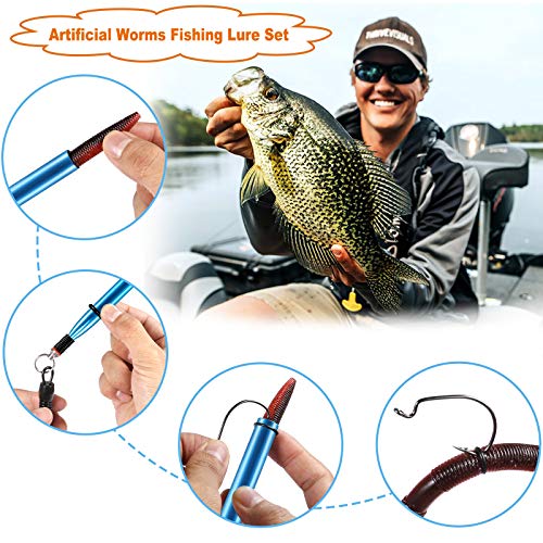 Wacky Worm Fishing Lure Kit