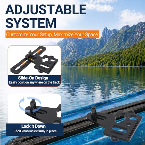 Universal Fishing Tool Holder for Boat & Kayak Gear Tracks