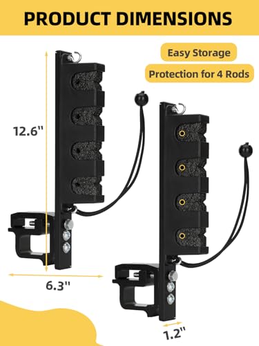 Upgraded Fishing Rod Holder for Truck Bed