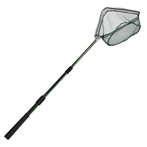Fishing Landing Net with Telescoping Pole (B: Strong Aluminum Handle, 45" Full)