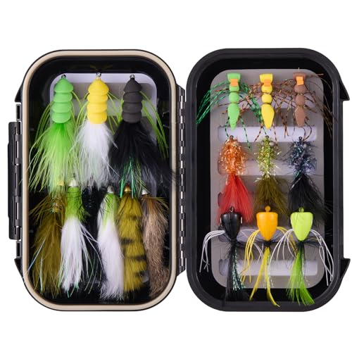 18pcs Bass Fly Fishing Flies